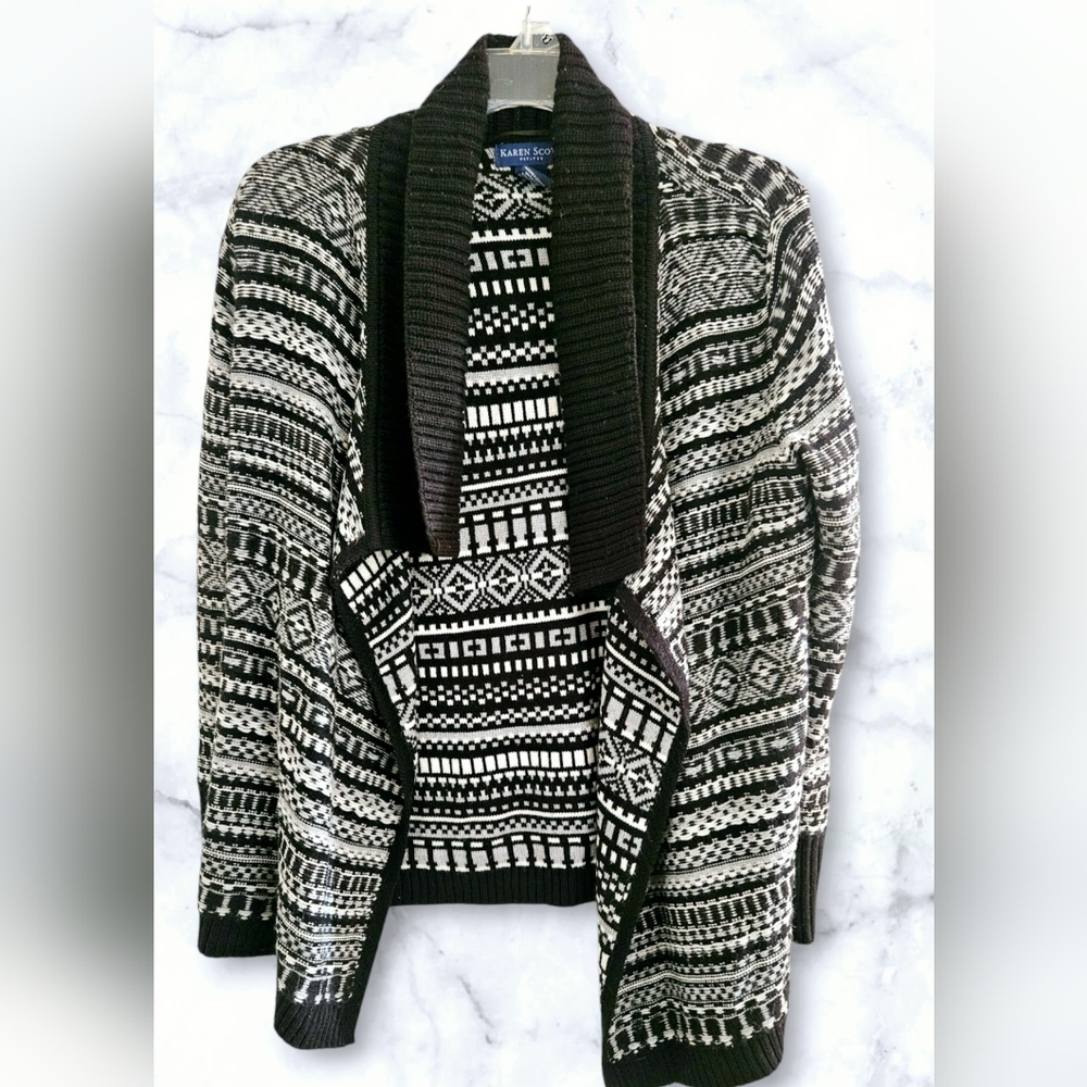 Karen Scott Petite Cardigan Sweater Women (M)